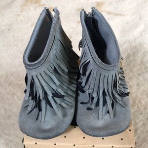 Grey Toddler Moccasins